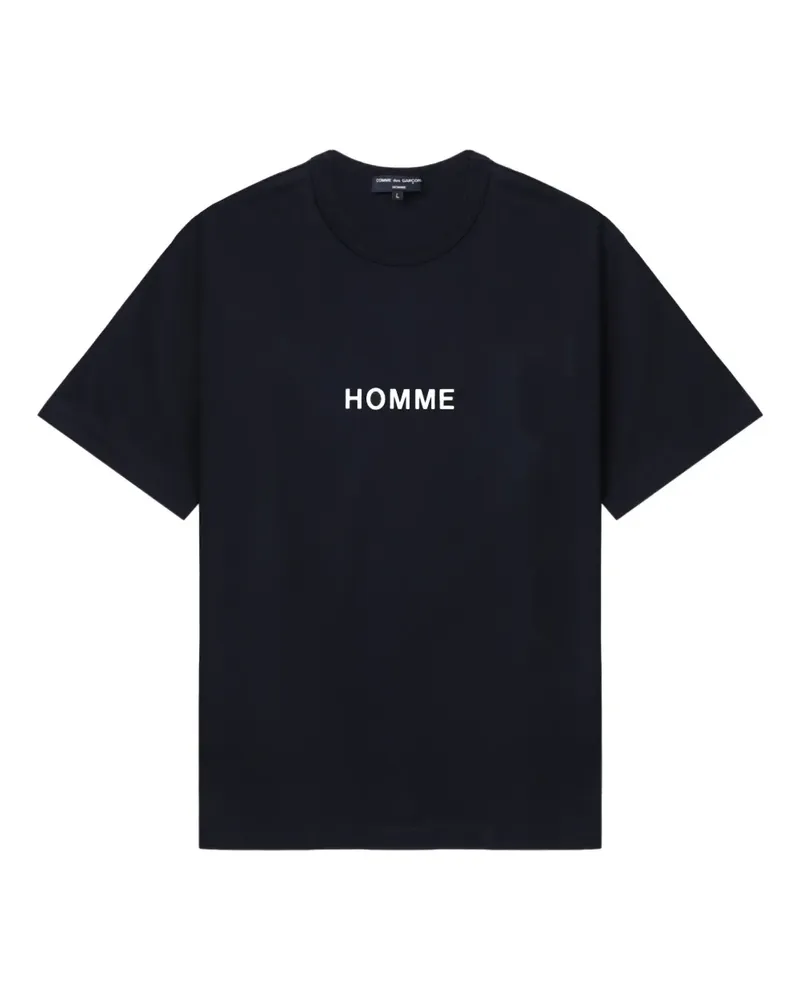 Comme des Garçons T-Shirt mit Logo-Print - Blau Blau