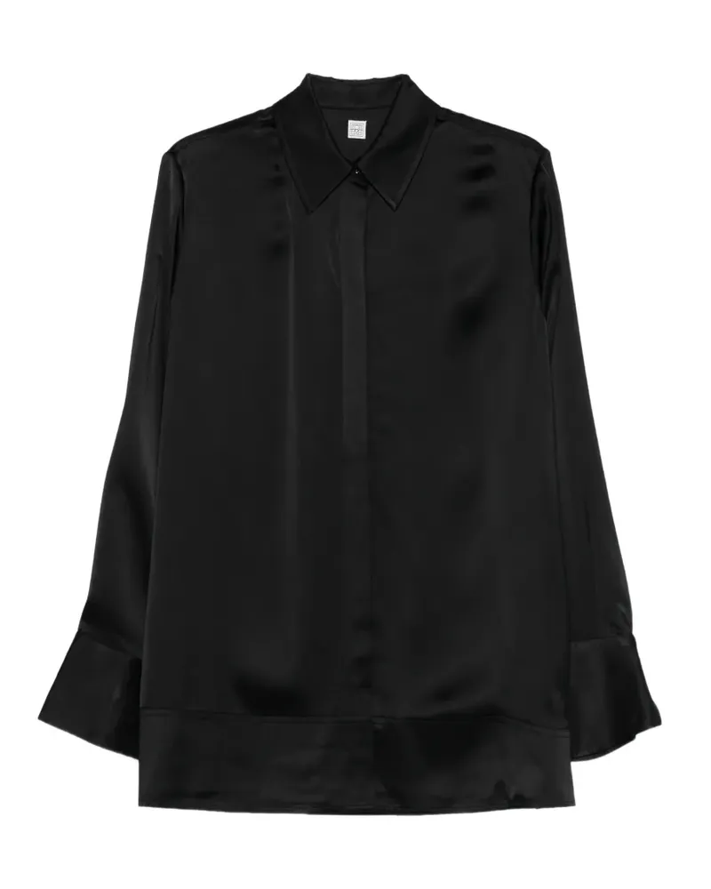 Totême soft tuxedo shirt - Schwarz Schwarz