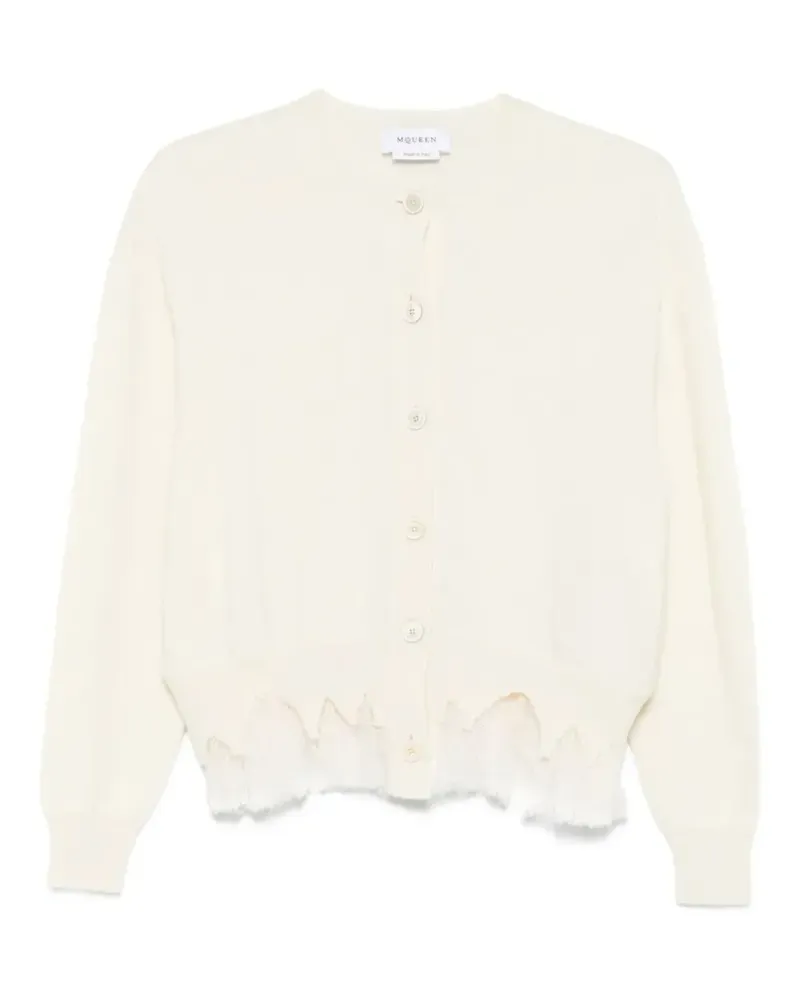 Alexander McQueen Cardigan mit Spitze - Nude Nude