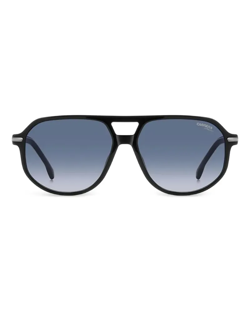Carrera pilot-frame logo-print sunglasses - Schwarz Schwarz
