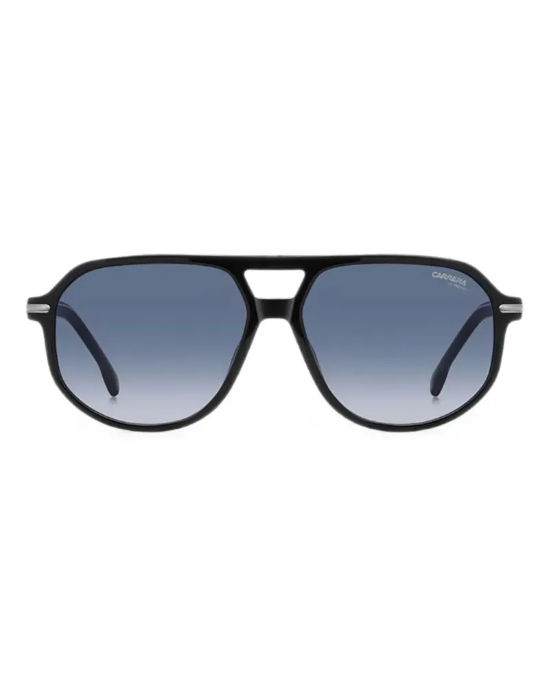 Carrera pilot-frame logo-print sunglasses - Schwarz Schwarz