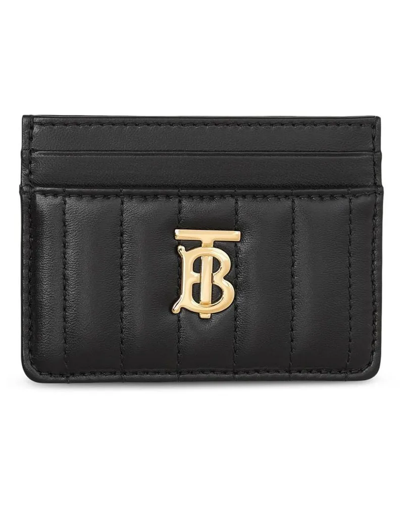 Burberry Kartenetui mit Monogramm-Schild Schwarz