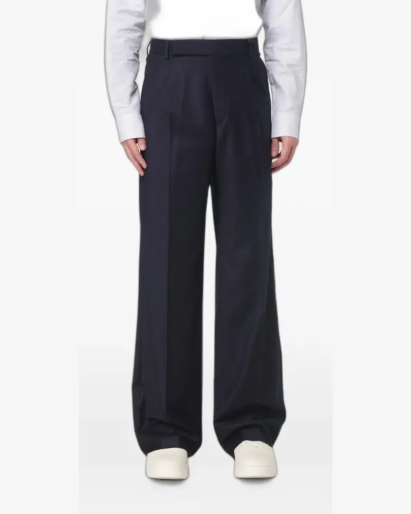 Emporio Armani pressed-crease trousers - Blau Blau