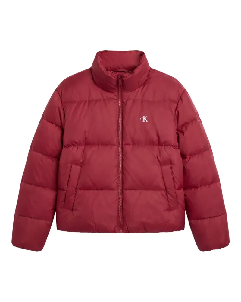 Calvin Klein quilted hooded puffer jacket - Rot Rot