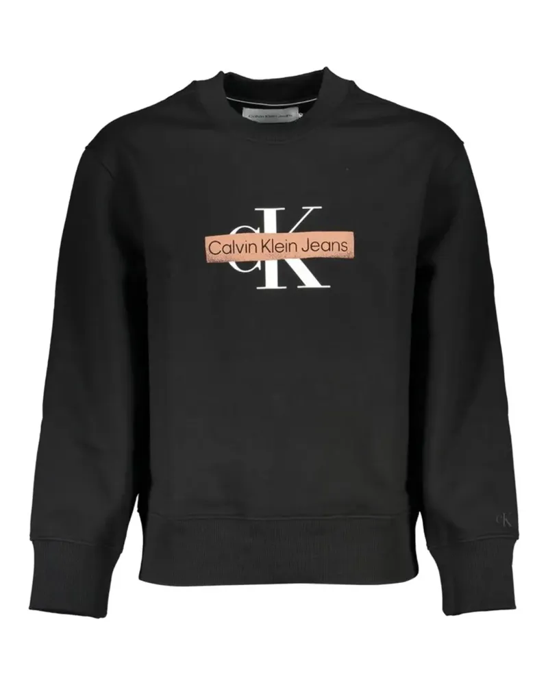 Calvin Klein logo-print sweatshirt - Schwarz Schwarz