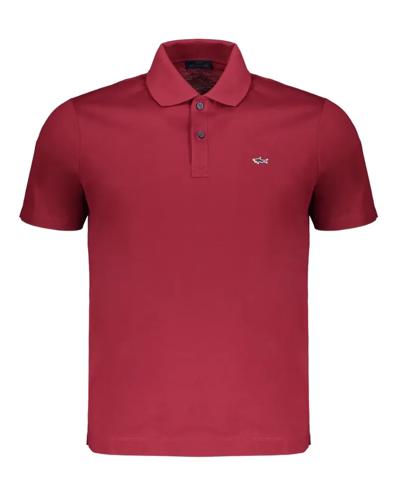 Paul & Shark embroidered-logo polo shirt - Rot Rot