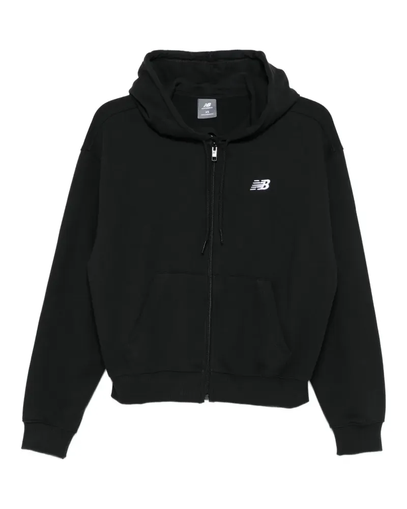 New Balance logo-zipped hoodie - Schwarz Schwarz