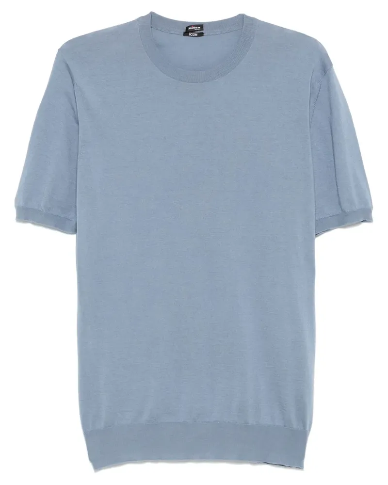 Kiton Klassisches T-Shirt - Blau Blau