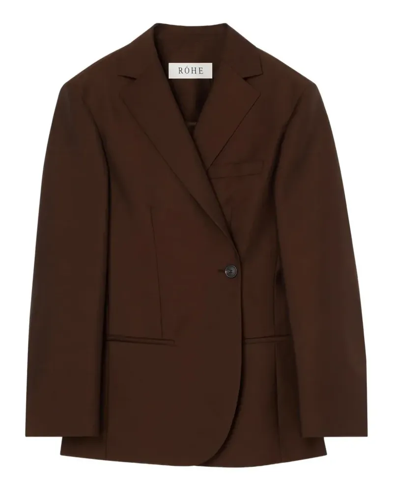 Róhe piqué overlap suit jacket - Braun Braun