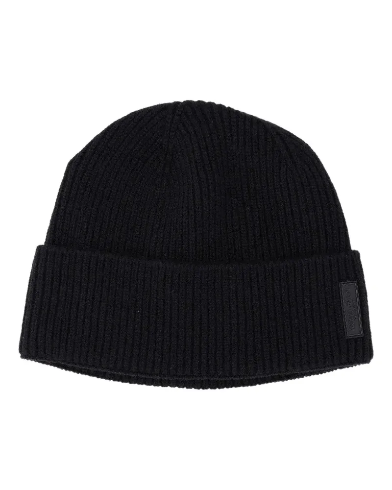 Giorgio Armani Gerippte Beanie aus Kaschmir - Schwarz Schwarz