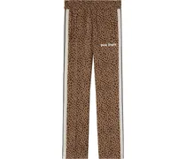 Palm Angels Jogginghose mit Leopardenmuster Nude