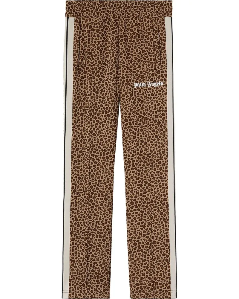Palm Angels Jogginghose mit Leopardenmuster - Nude Nude