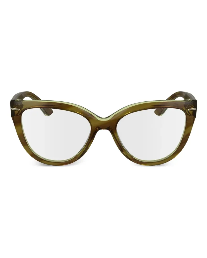 Calvin Klein Brille im Cat-Eye-Design - Gelb Gelb