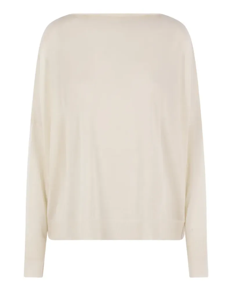 Dušan ribbed-hem sweater - Weiß Weiß