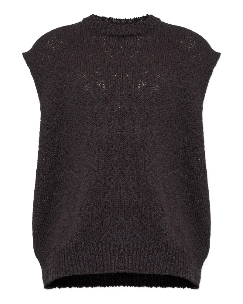Issey Miyake Risotto sleeveless sweater - Braun Braun
