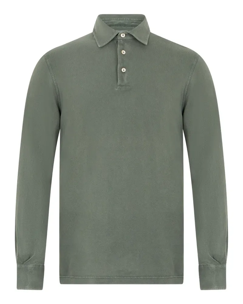 Fedeli Langärmeliges Poloshirt - Grün Grün