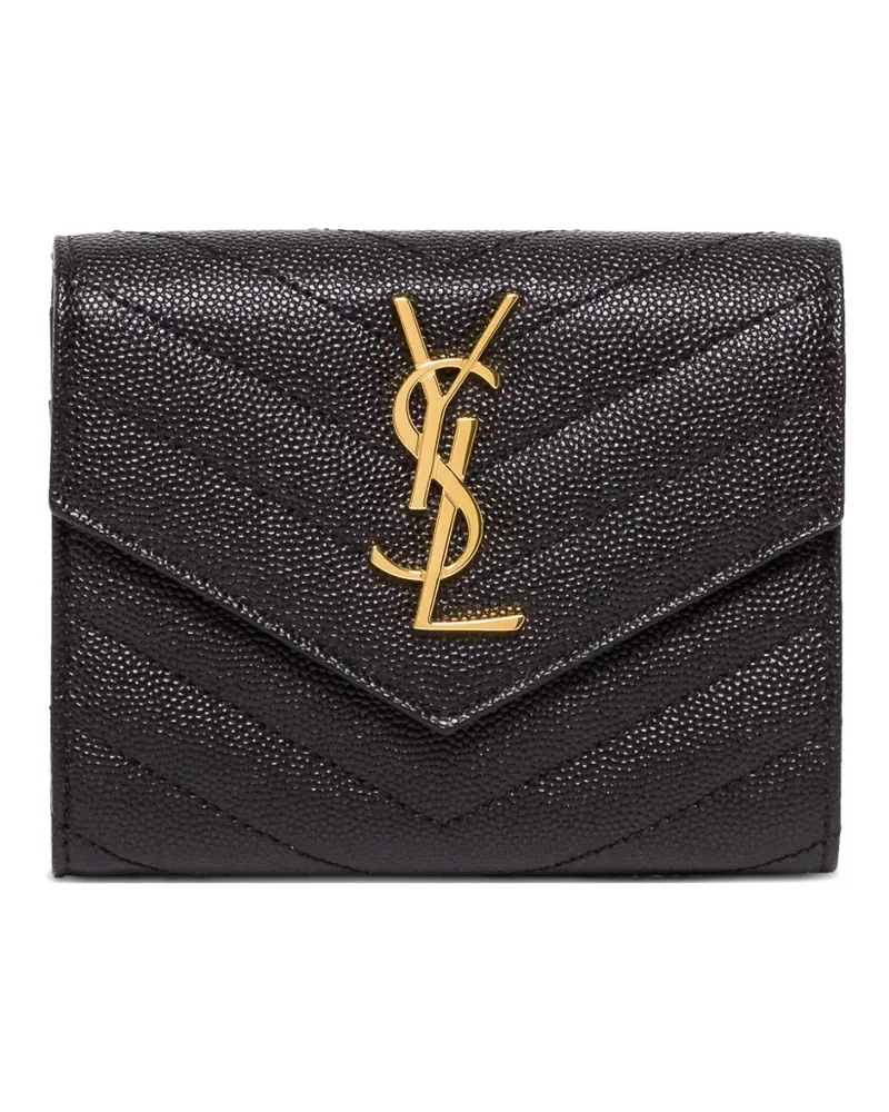 Saint Laurent Portemonnaie mit Logo - Schwarz Schwarz