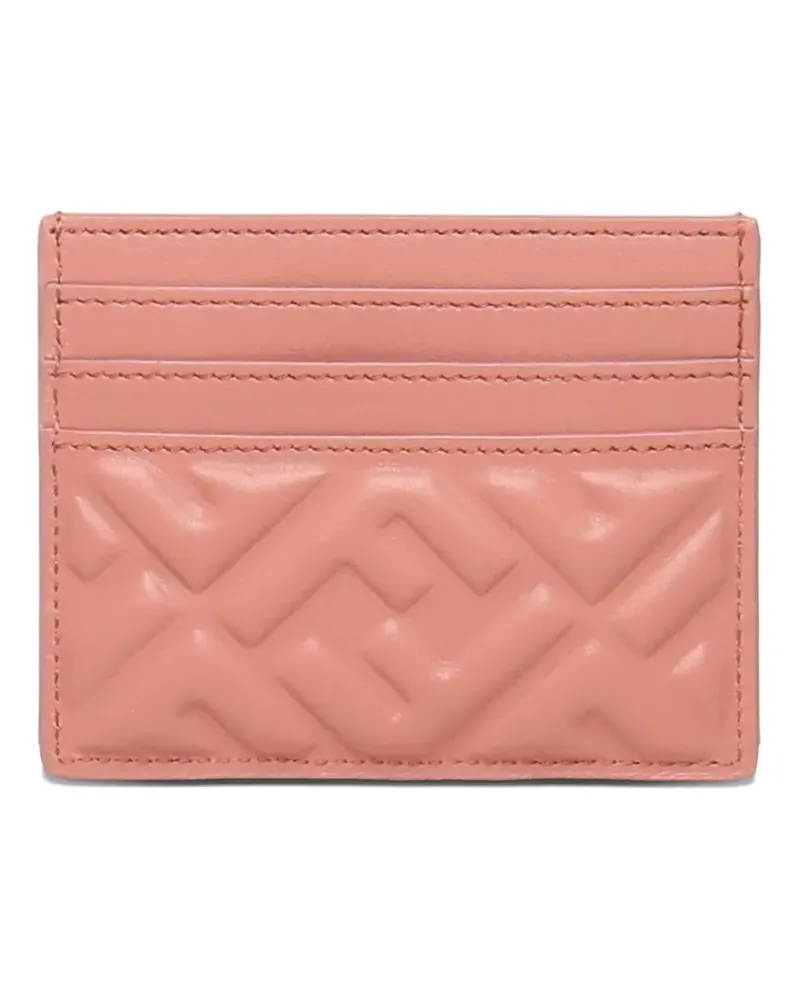 Fendi logo-embossed cardholder - Rosa Rosa