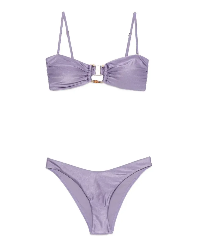 Zimmermann Indra bamboo-trim bikini - Violett Violett