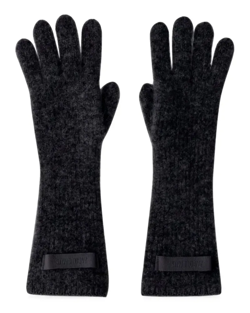 Jacquemus Gestrickte Handschuhe - Schwarz Schwarz