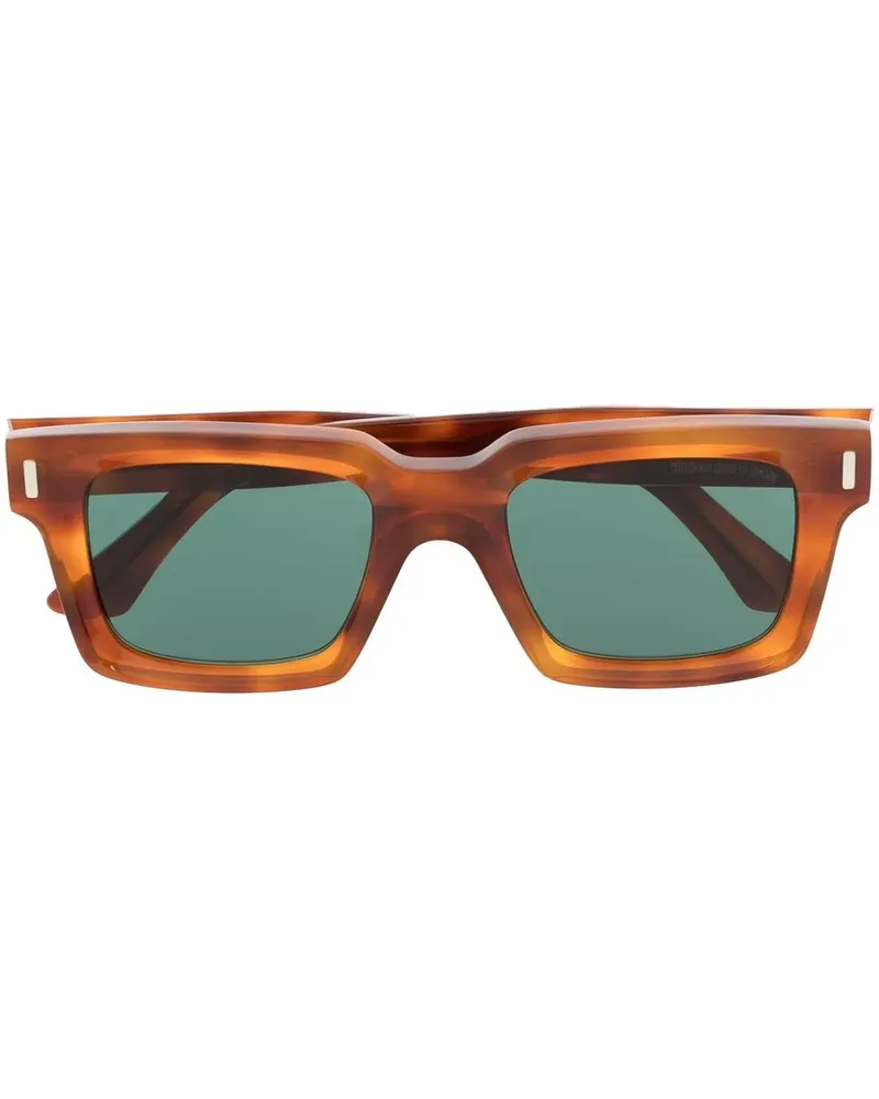 Cutler and Gross Eckige 1386 Sonnenbrille - Braun Braun