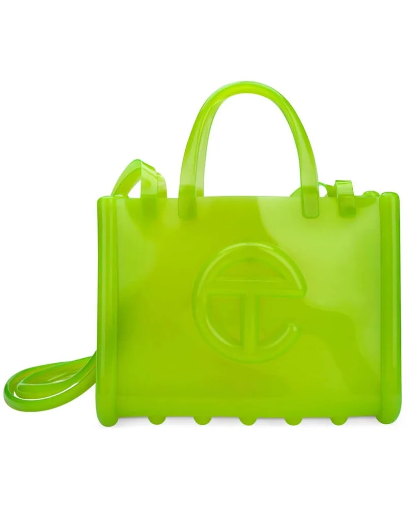 TELFAR x Melissa mittelgroße Jelly Shopper II Schultertasche Grün