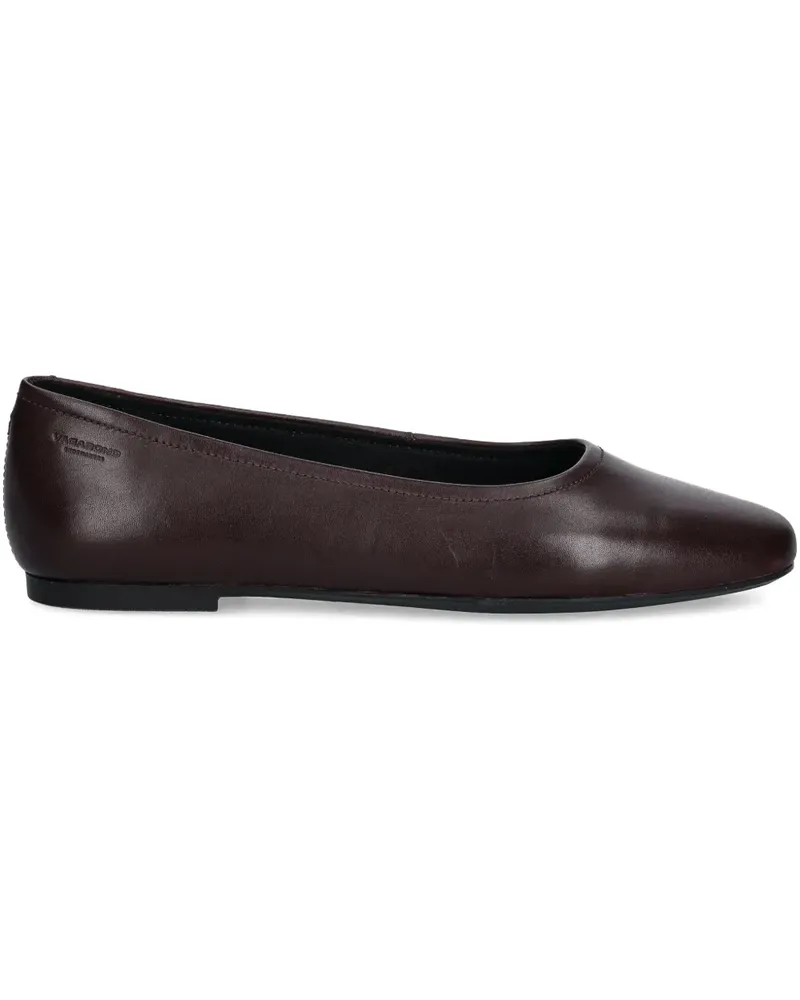 Vagabond logo-debossed ballet flats - Rot Rot