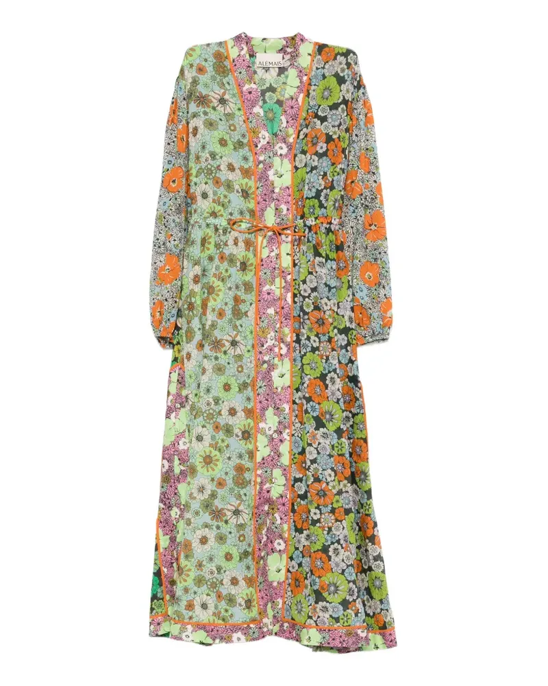 ALEMAIS floral print belted dress - Grün Grün