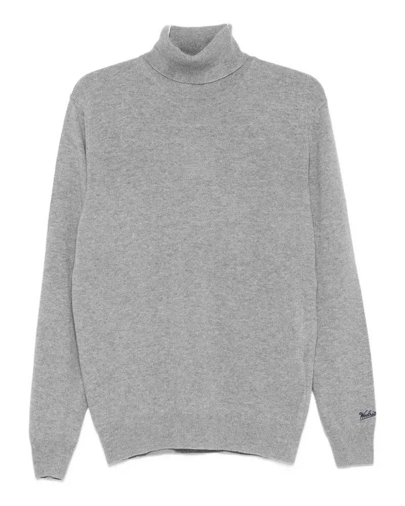 Woolrich Bestickter Rollkragenpullover - Grau Grau