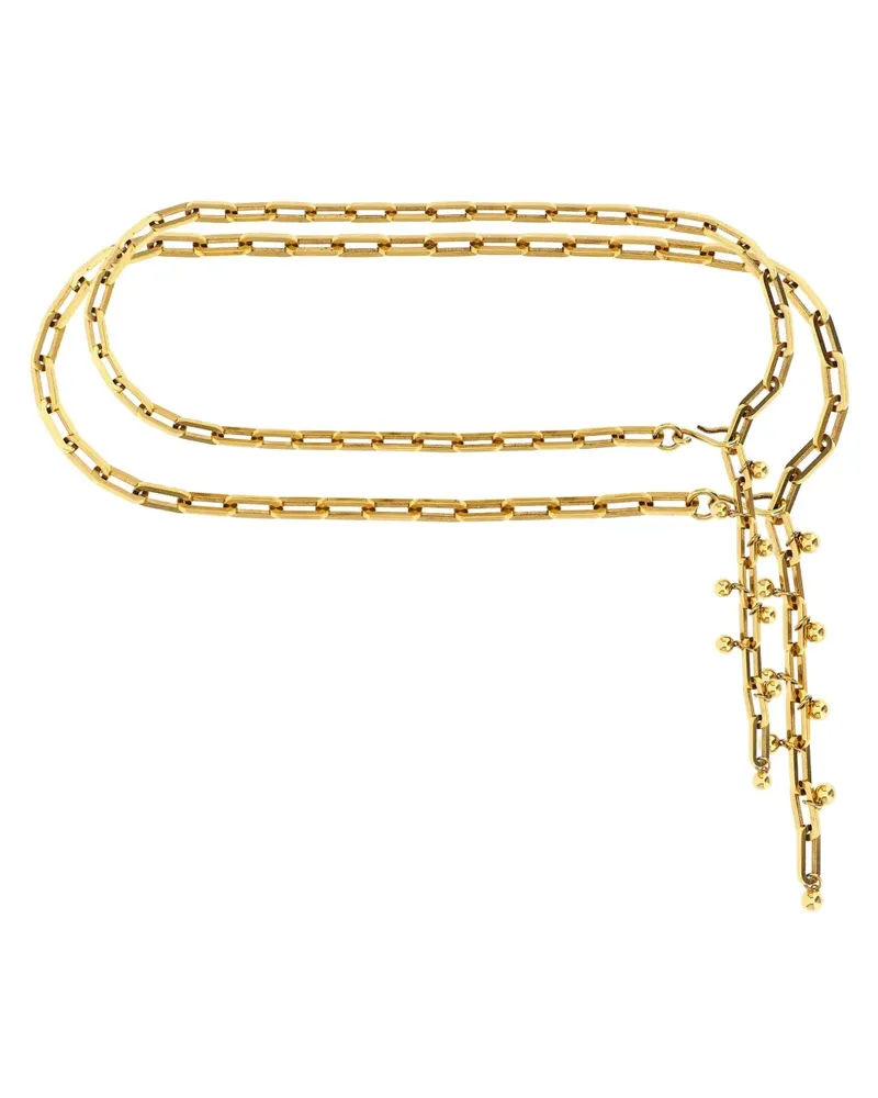 Etro Kettengürtel mit Perlendetail - Gold Gold