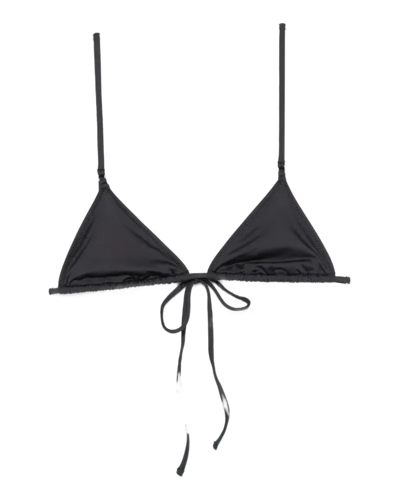 Frankies Bikinis Elena triangle tie-fastening bikini top - Schwarz Schwarz