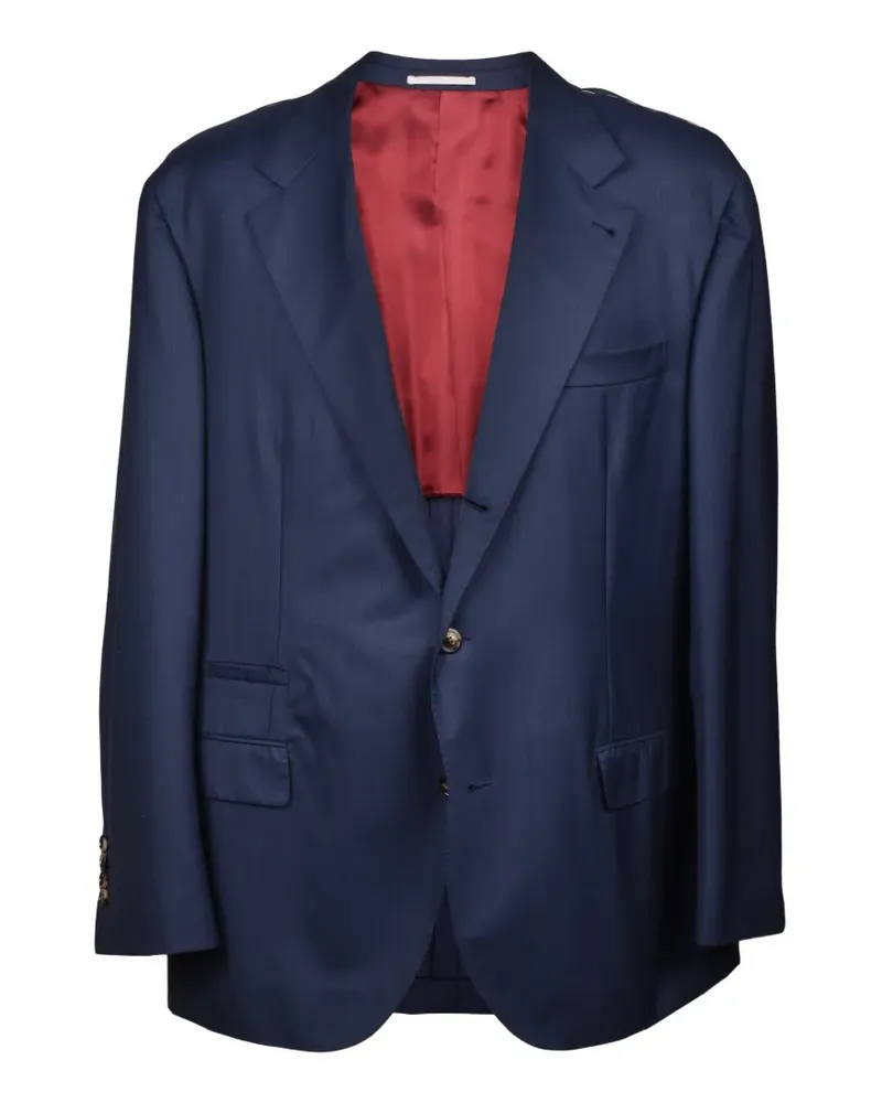 Brunello Cucinelli Einreihiges Jackett - Blau Blau