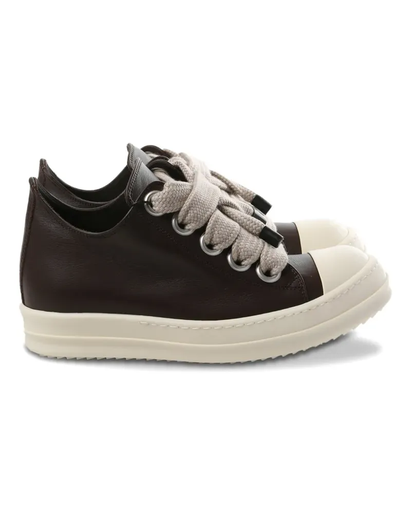 Rick Owens leather low-top sneakers - Braun Braun