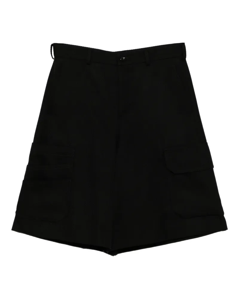 Comme des Garçons Shorts aus Wolle - Schwarz Schwarz