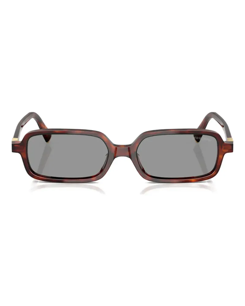 Miu Miu Eckige 11Zs Sole Sonnenbrille - Braun Braun