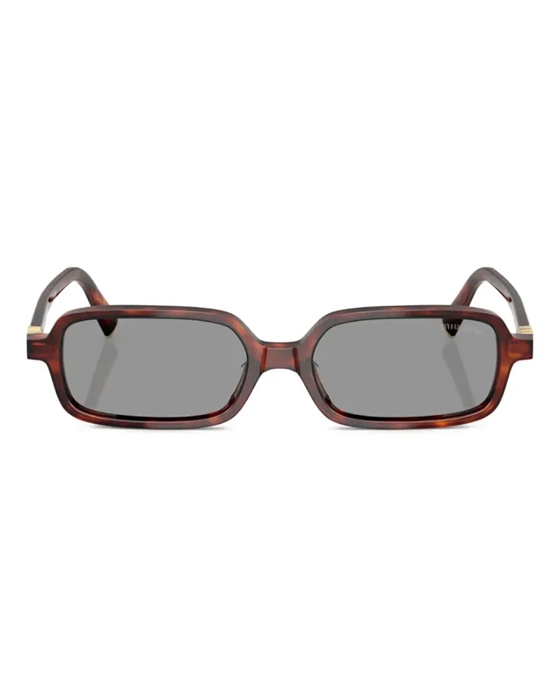 Miu Miu Eckige 11Zs Sole Sonnenbrille - Braun Braun