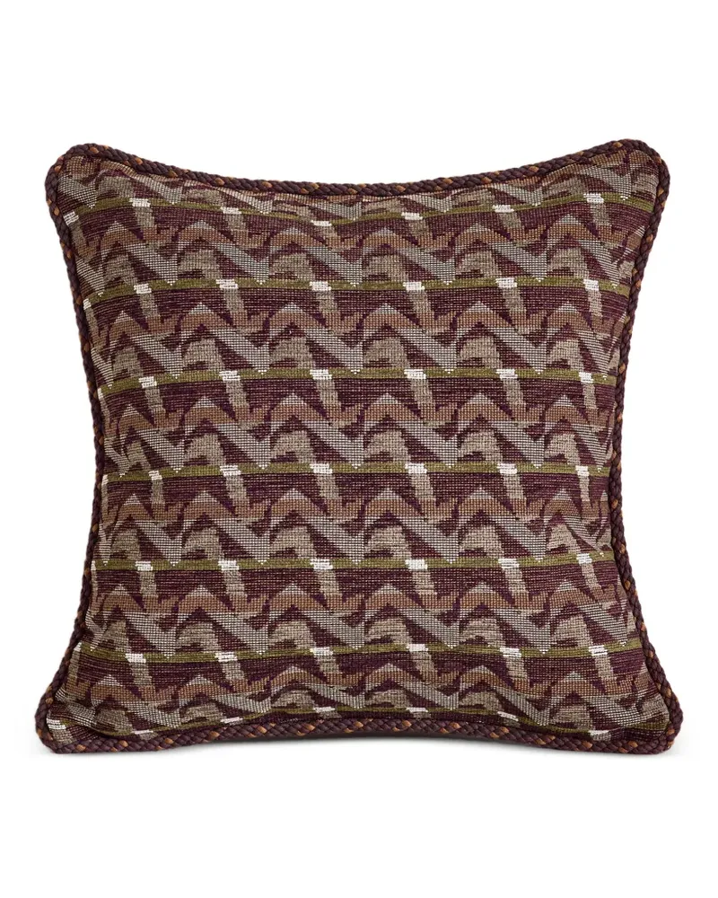 Soho Home Gemustertes Fulton Kissen mit Kordelbesatz - Braun Braun