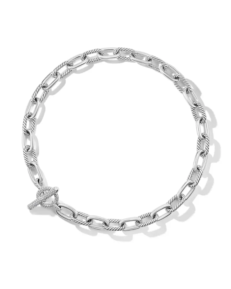 David Yurman DY Madison Halskette mit Diamanten 11mm - Silber Silber