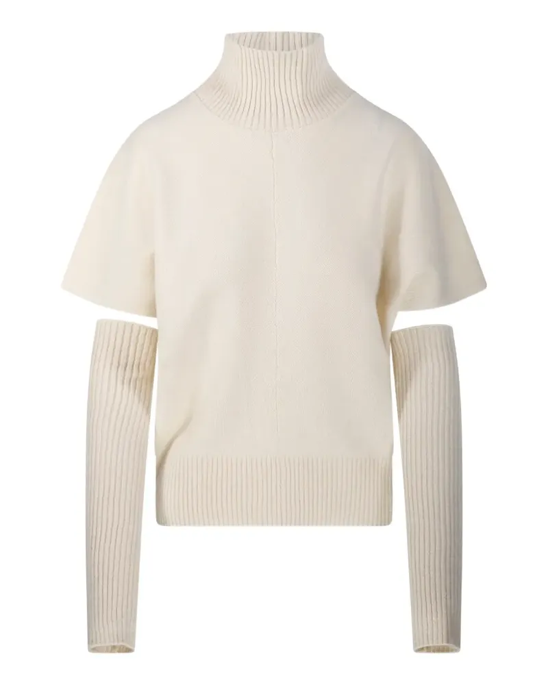 Federica Tosi Rollkragenpullover mit Cut-Out - Nude Nude