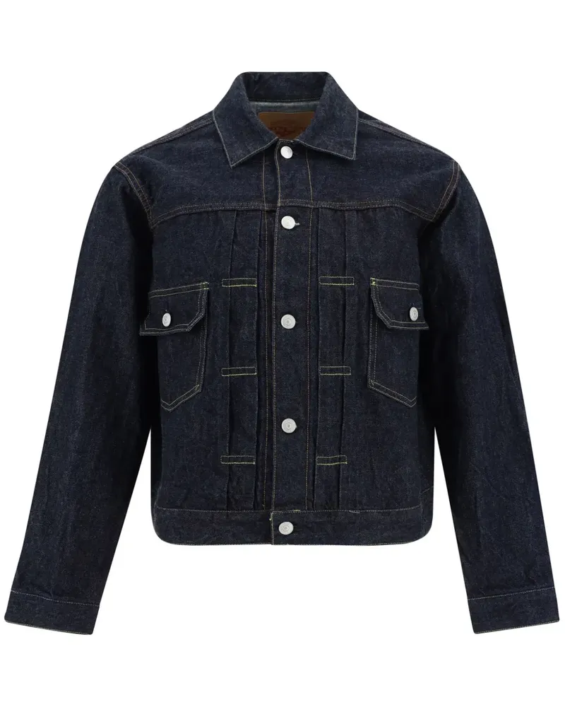 Fortela Klassische Jeansjacke - Blau Blau