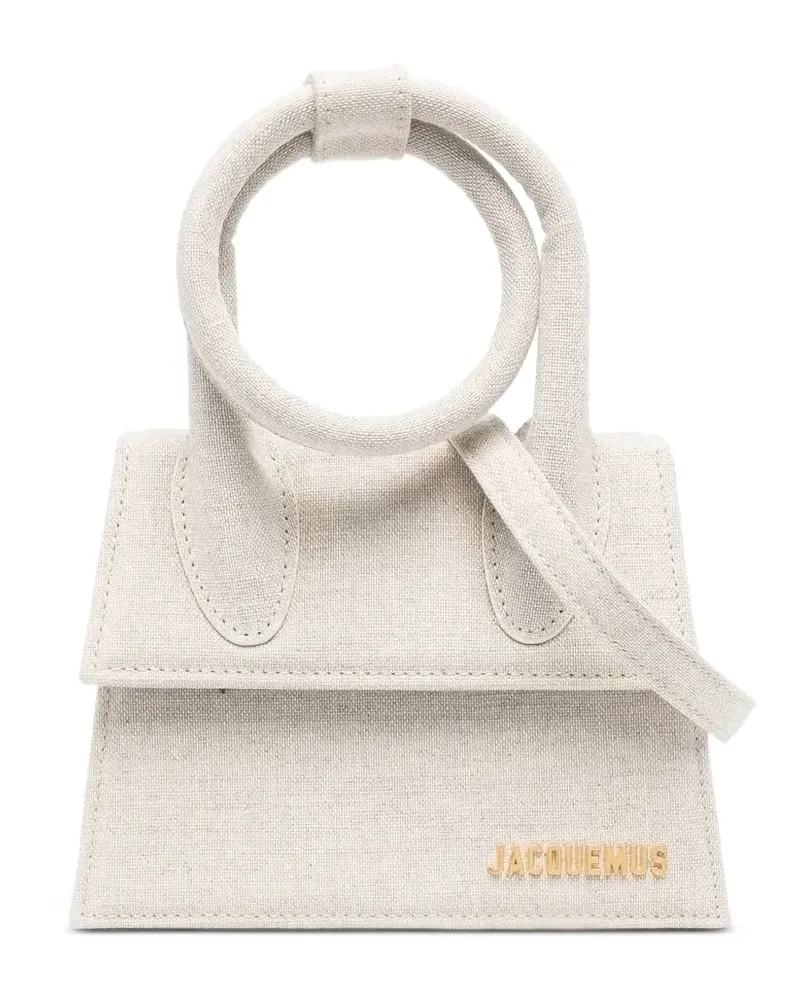 Jacquemus Le Chiquito Noeud Handtasche mit Wickelhenkel - Nude Nude