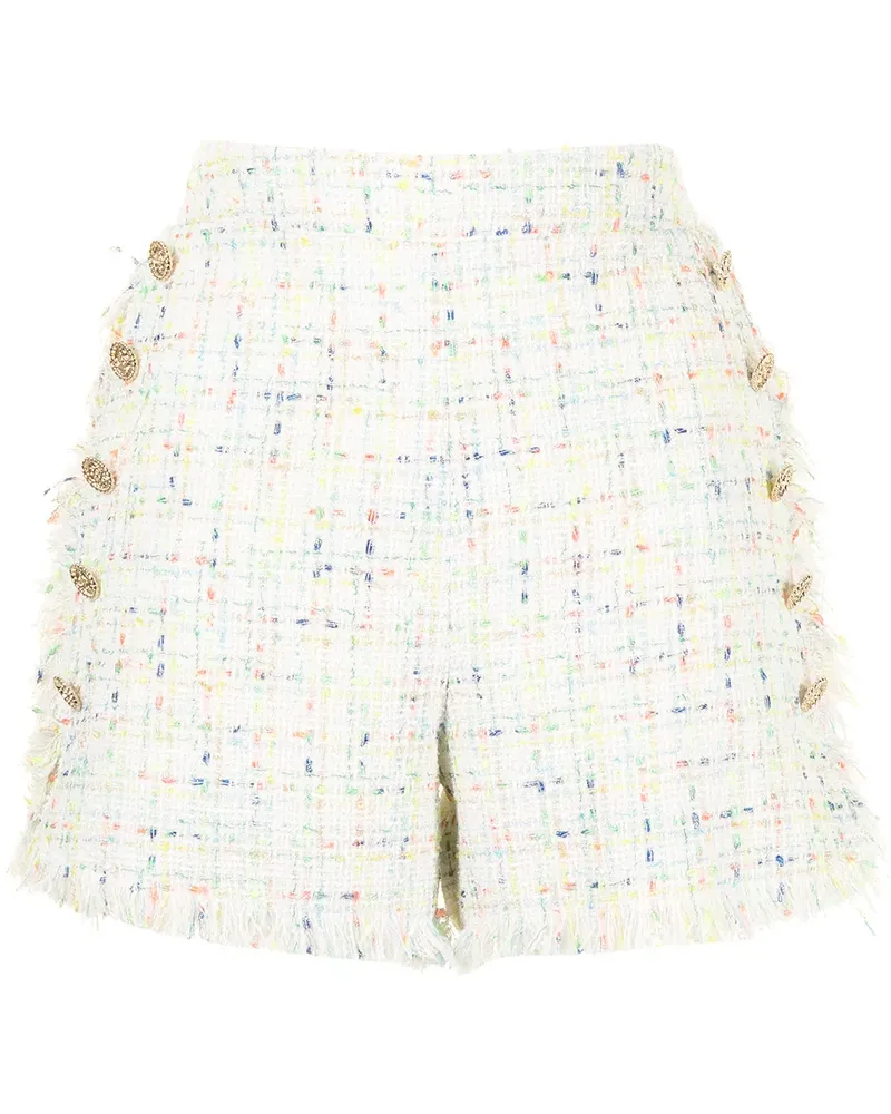 Edward Achour Tweed-Shorts im Matrosen-Look - Mehrfarbig Mehrfarbig