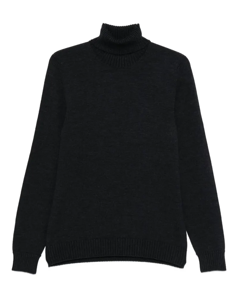 Drumohr  Gerippter Rollkragenpullover - Grau Grau