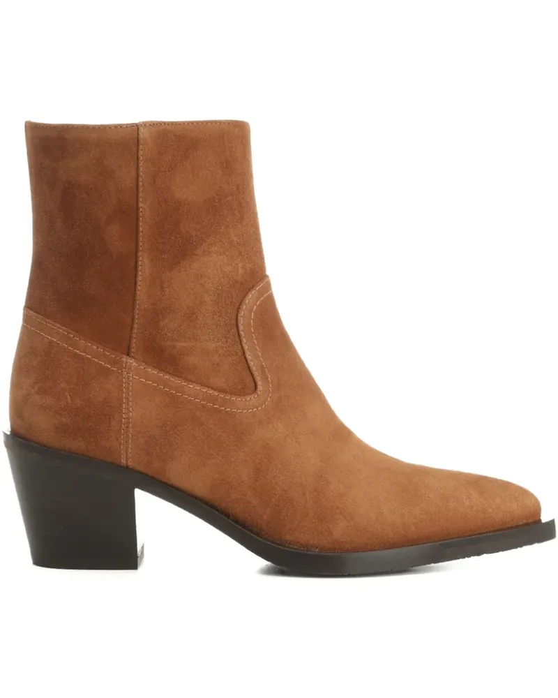 Stuart Weitzman Tate Stiefeletten aus Wildleder - Braun Braun