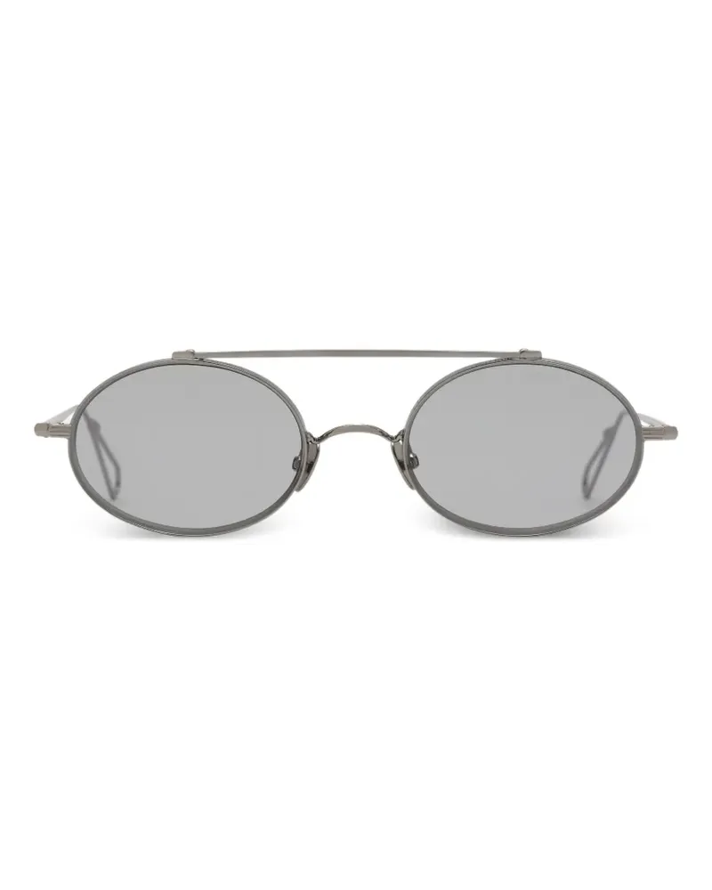 AHLEM Turbigo Sonnenbrille mit rundem Gestell - Grau Grau