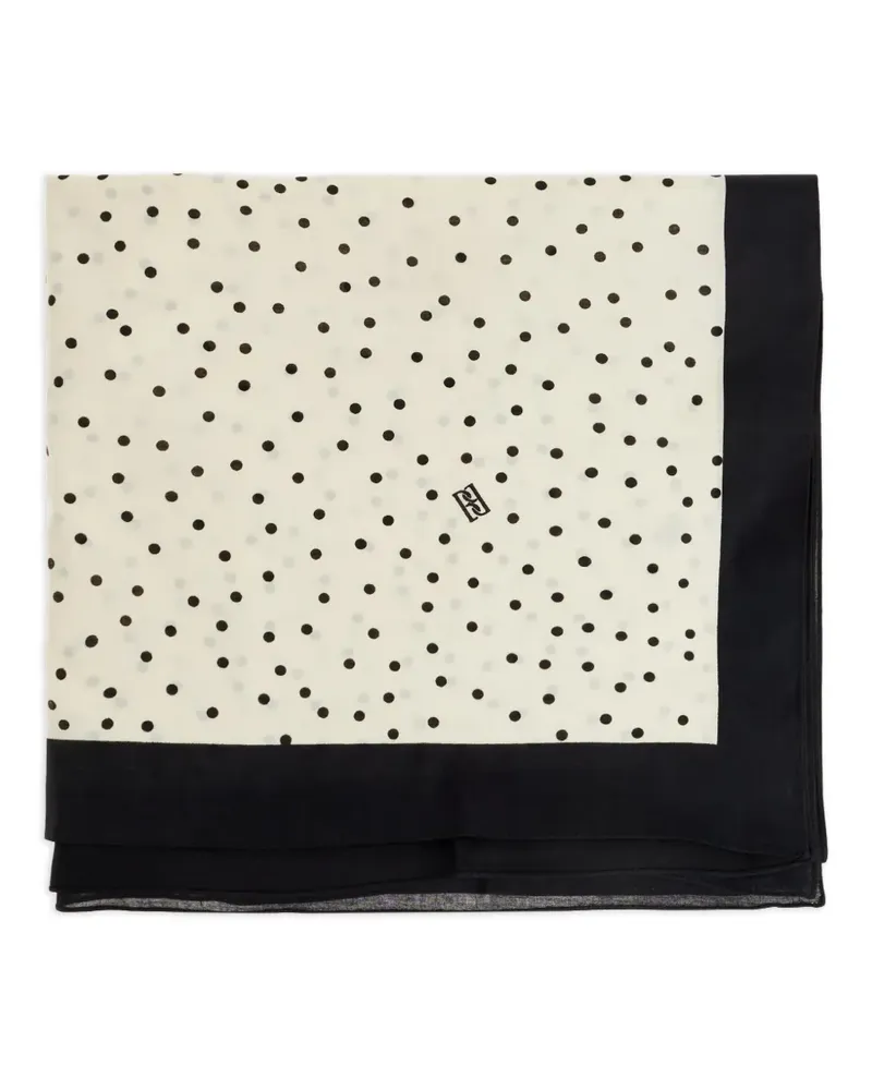 By Malene Birger Cianna polka dot scarf - Nude Nude