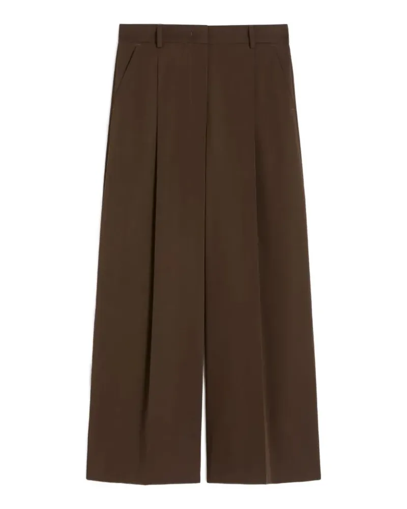 Max Mara pleated wide-leg trousers - Braun Braun