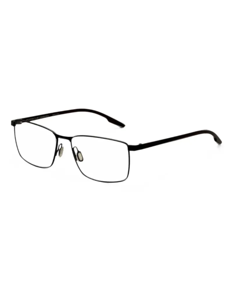Porsche Design Brille mit eckigem Gestell - Schwarz Schwarz