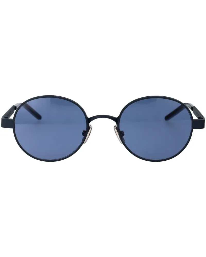 Givenchy Runde Brille mit Logo-Gravur - Schwarz Schwarz