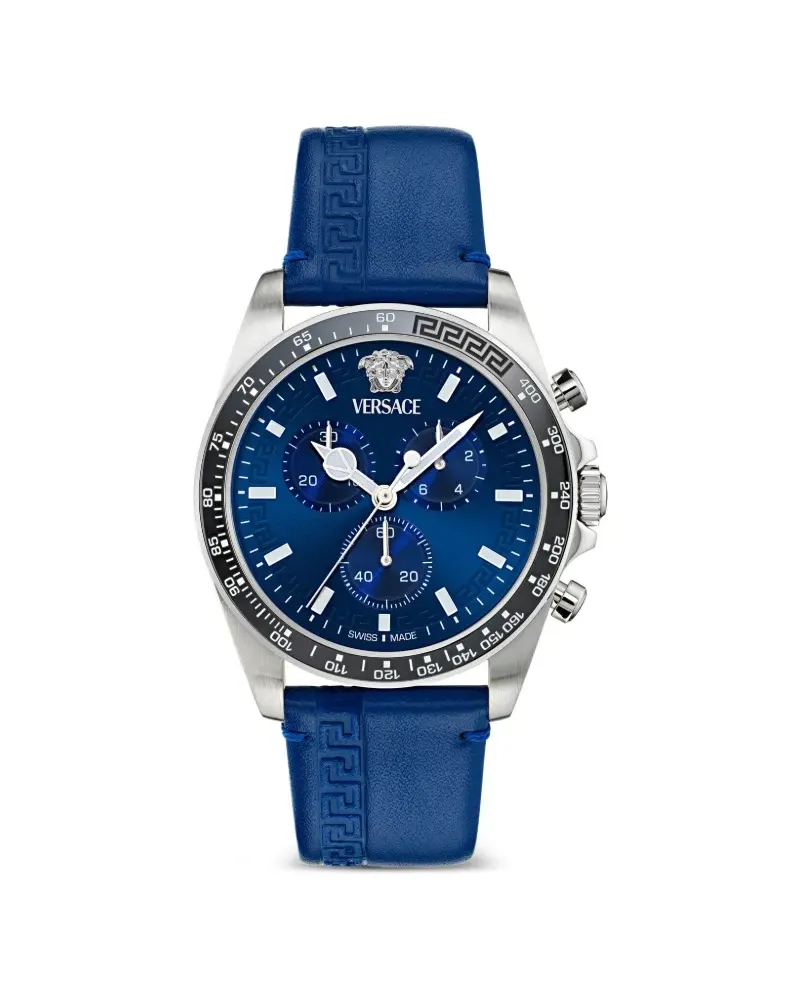 Versace Greca Chrono 43mm - Blau Blau